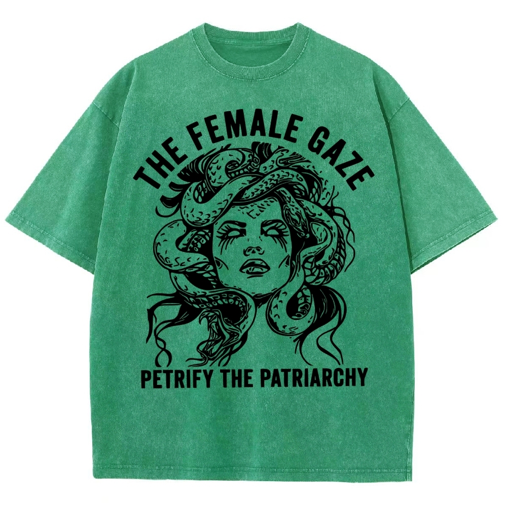 "The Female Gaze" Medusa Washed T-Shirt