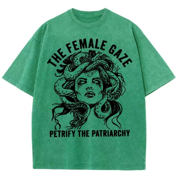 "The Female Gaze" Medusa Washed T-Shirt