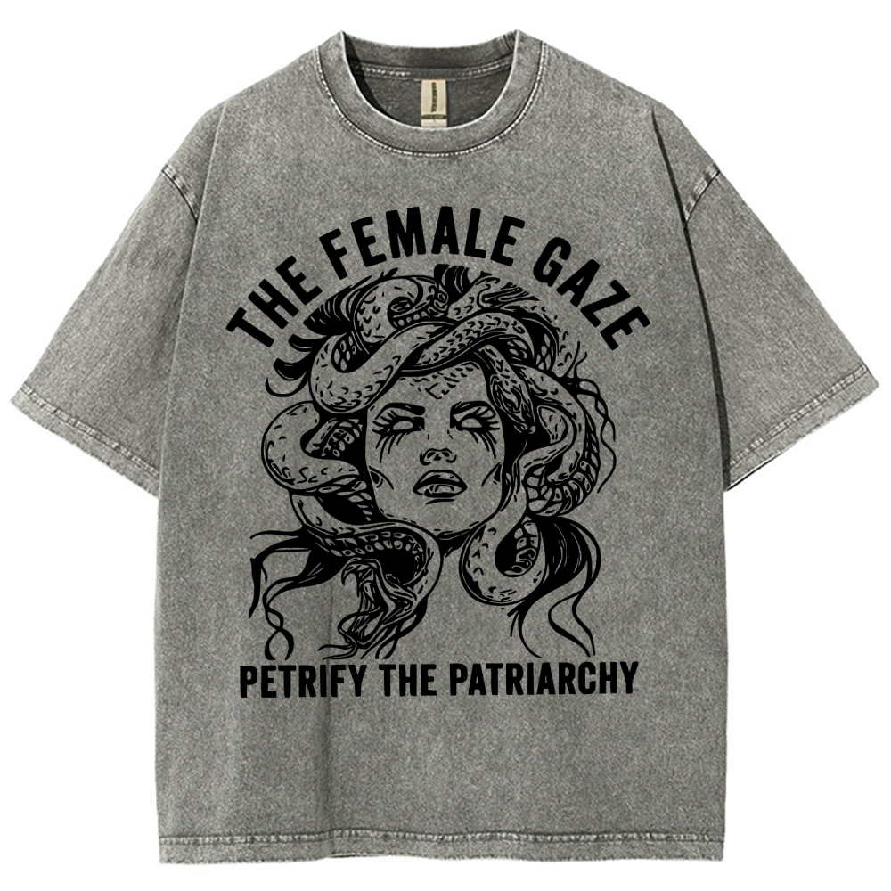 "The Female Gaze" Medusa Washed T-Shirt