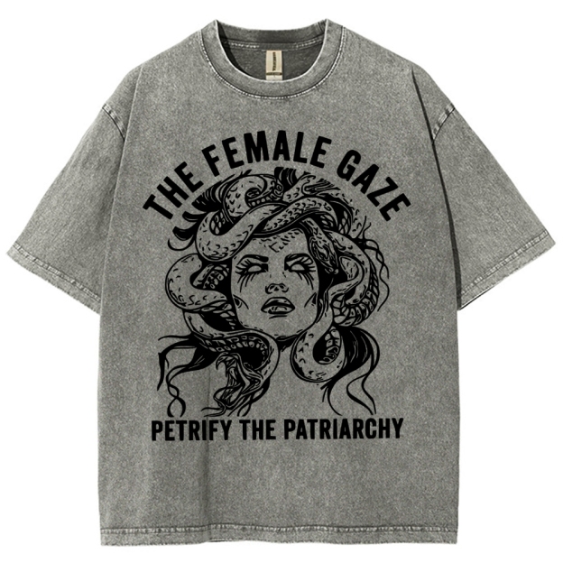 "The Female Gaze" Medusa Washed T-Shirt