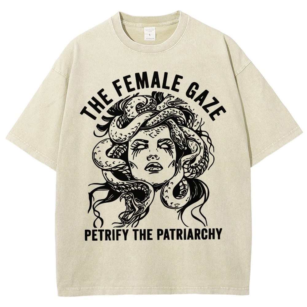 "The Female Gaze" Medusa Washed T-Shirt