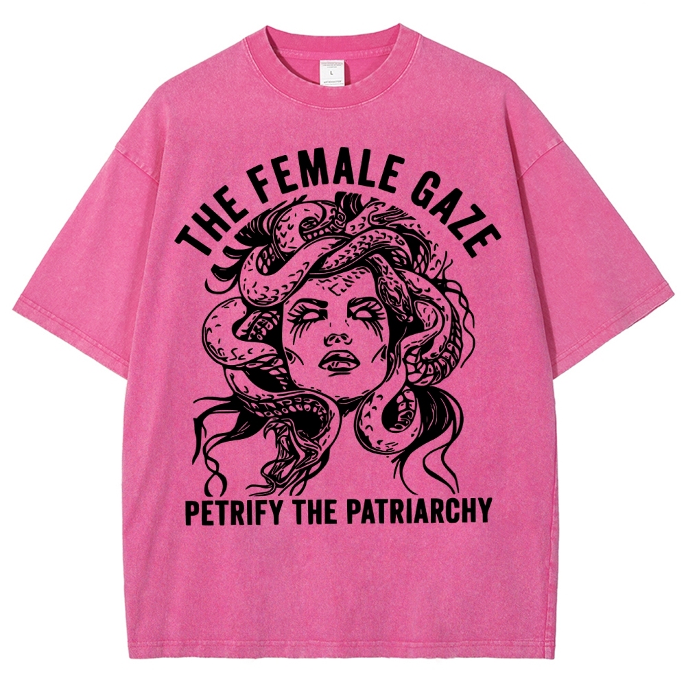 "The Female Gaze" Medusa Washed T-Shirt