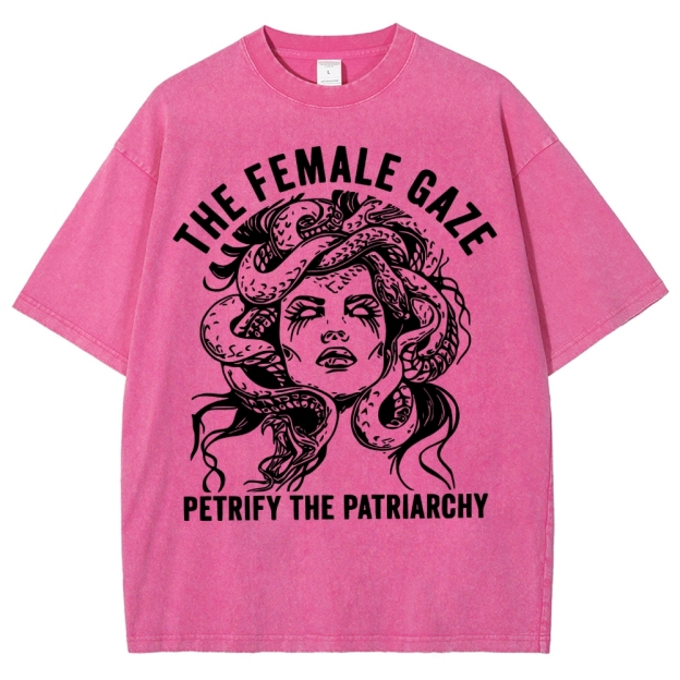 "The Female Gaze" Medusa Washed T-Shirt