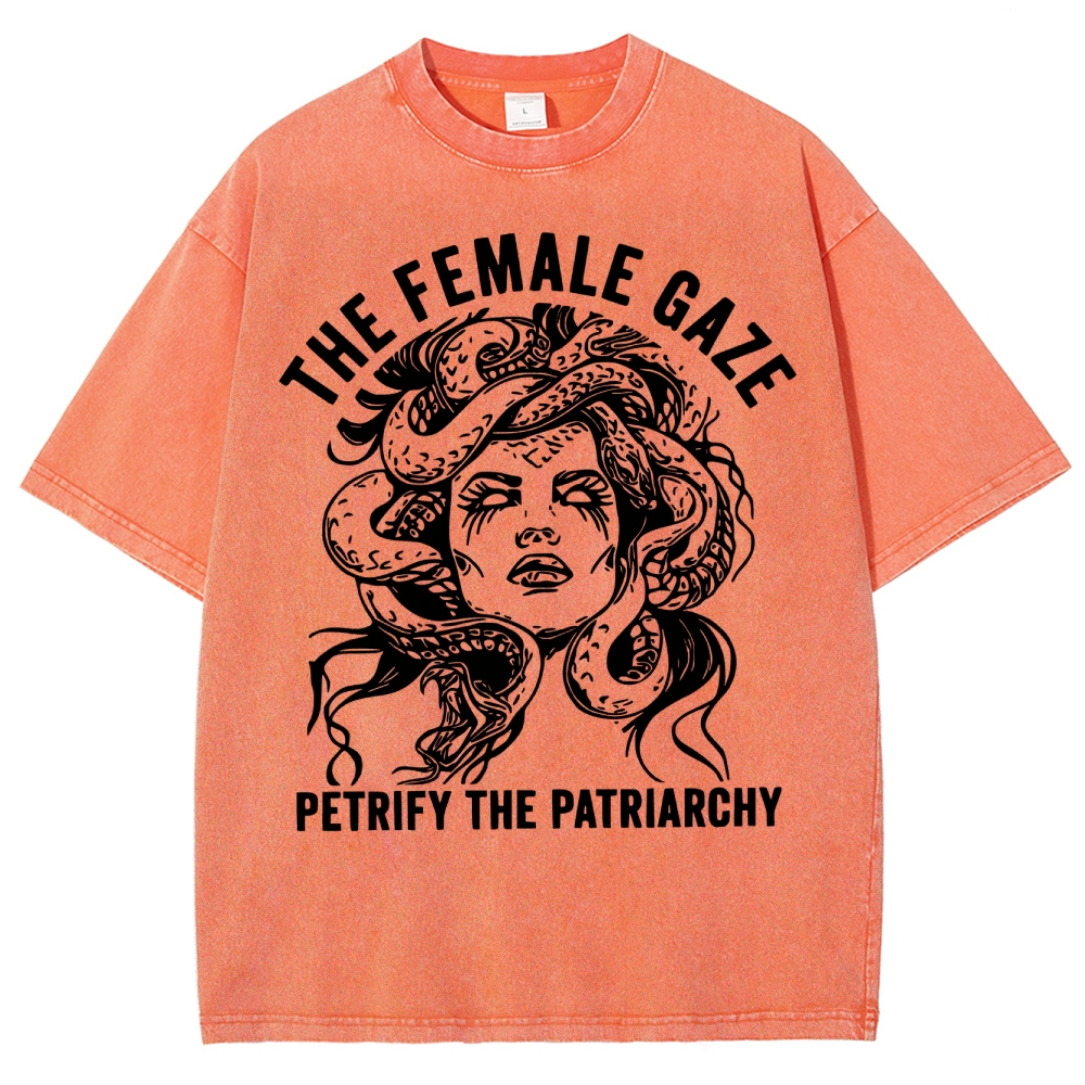 "The Female Gaze" Medusa Washed T-Shirt