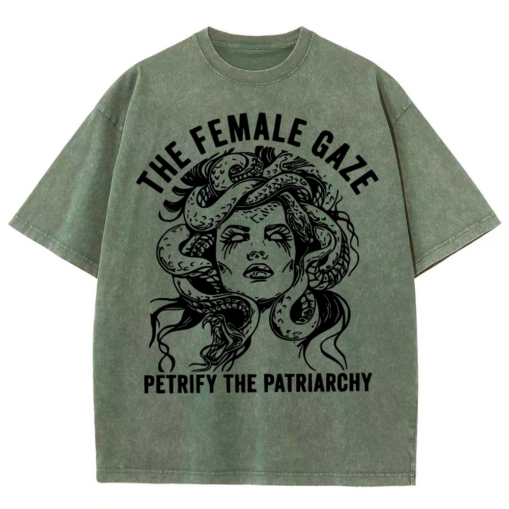 "The Female Gaze" Medusa Washed T-Shirt