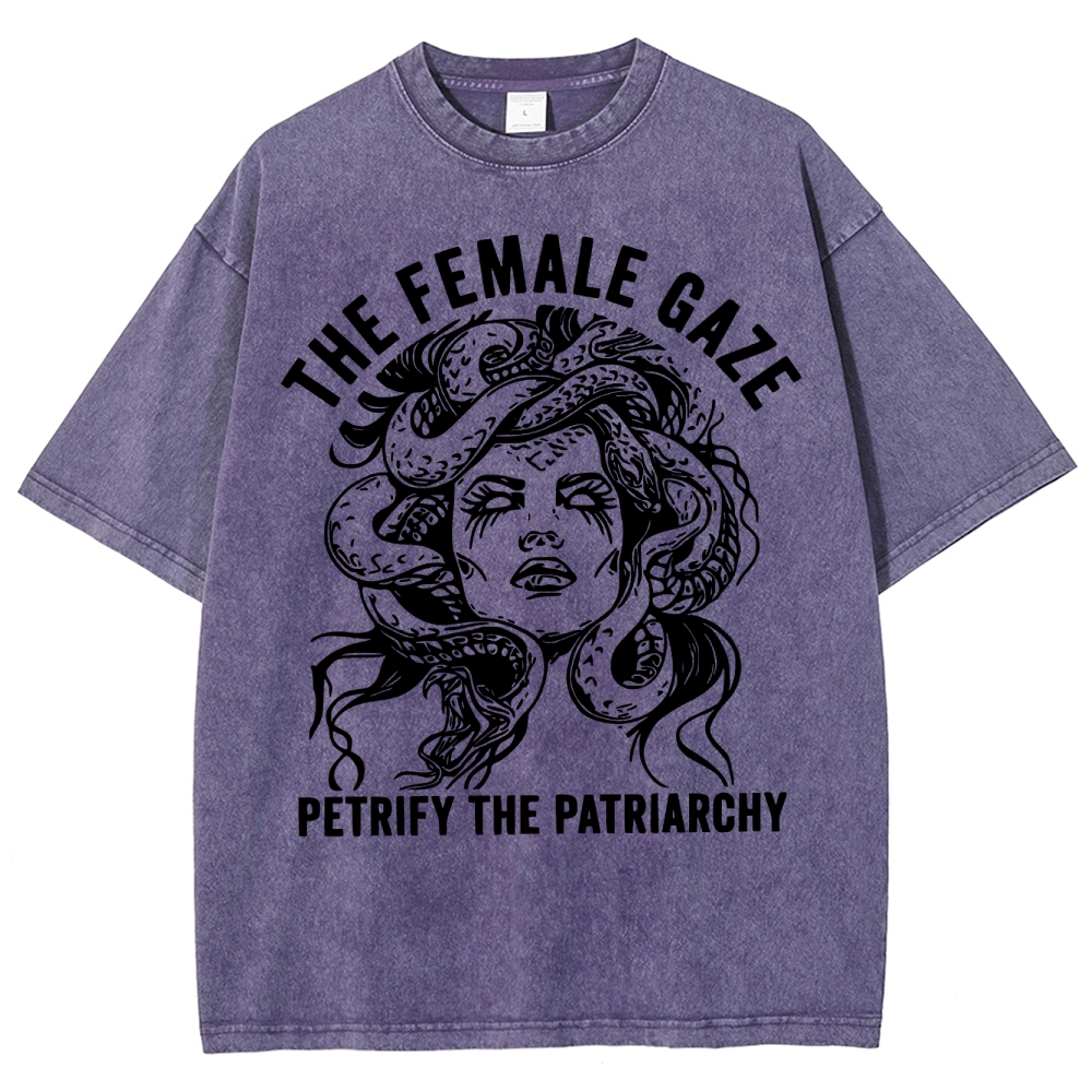 "The Female Gaze" Medusa Washed T-Shirt