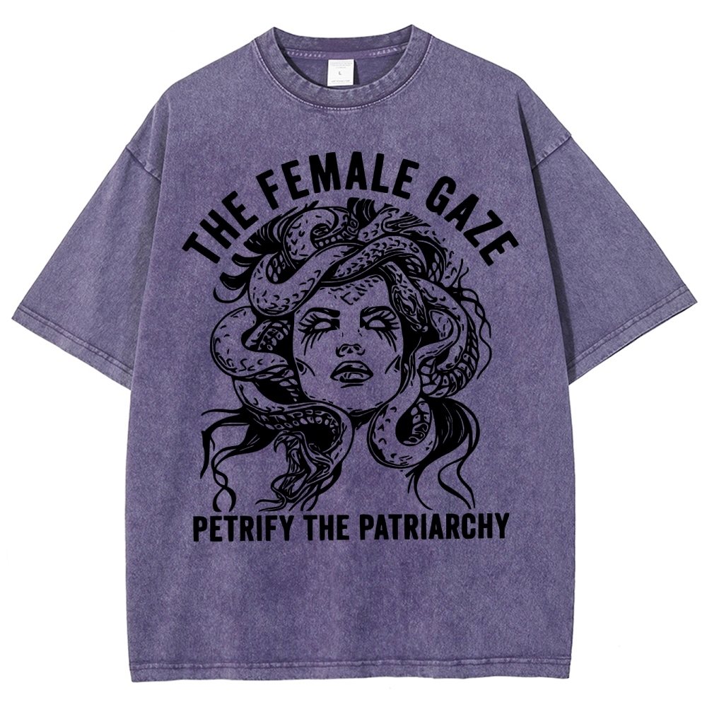 "The Female Gaze" Medusa Washed T-Shirt