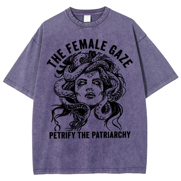 "The Female Gaze" Medusa Washed T-Shirt