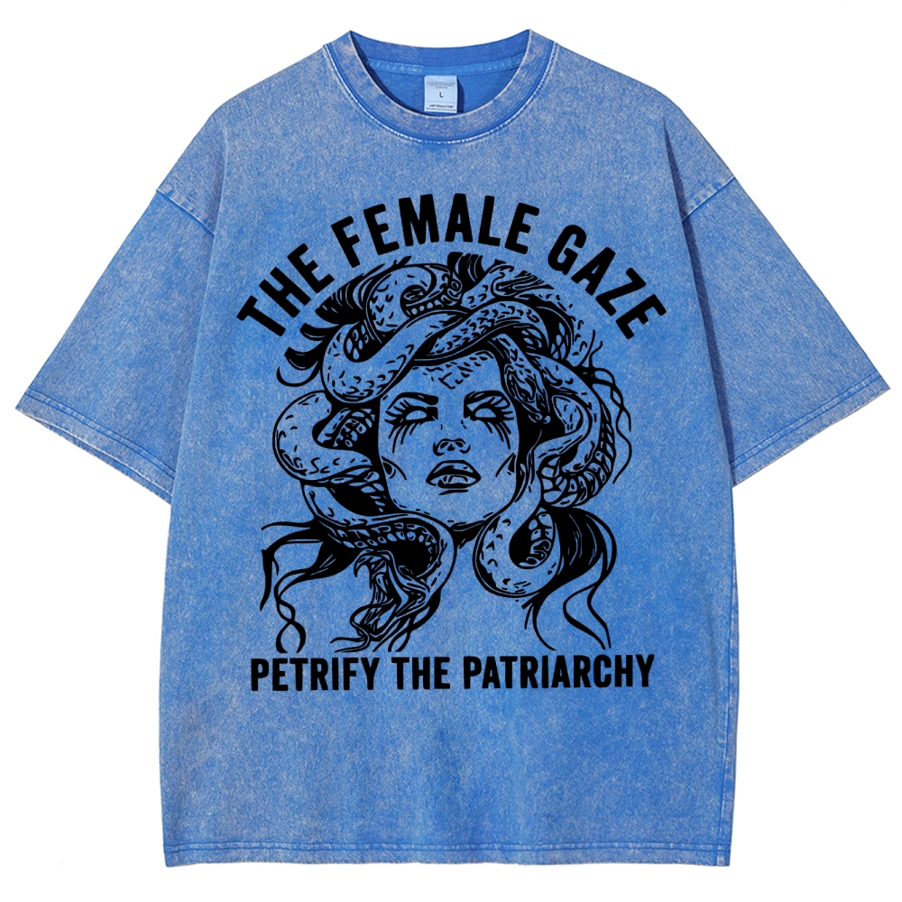 "The Female Gaze" Medusa Washed T-Shirt