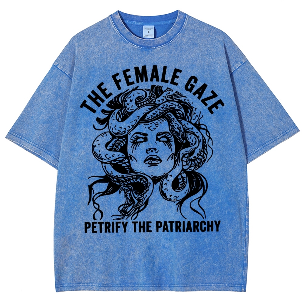 "The Female Gaze" Medusa Washed T-Shirt