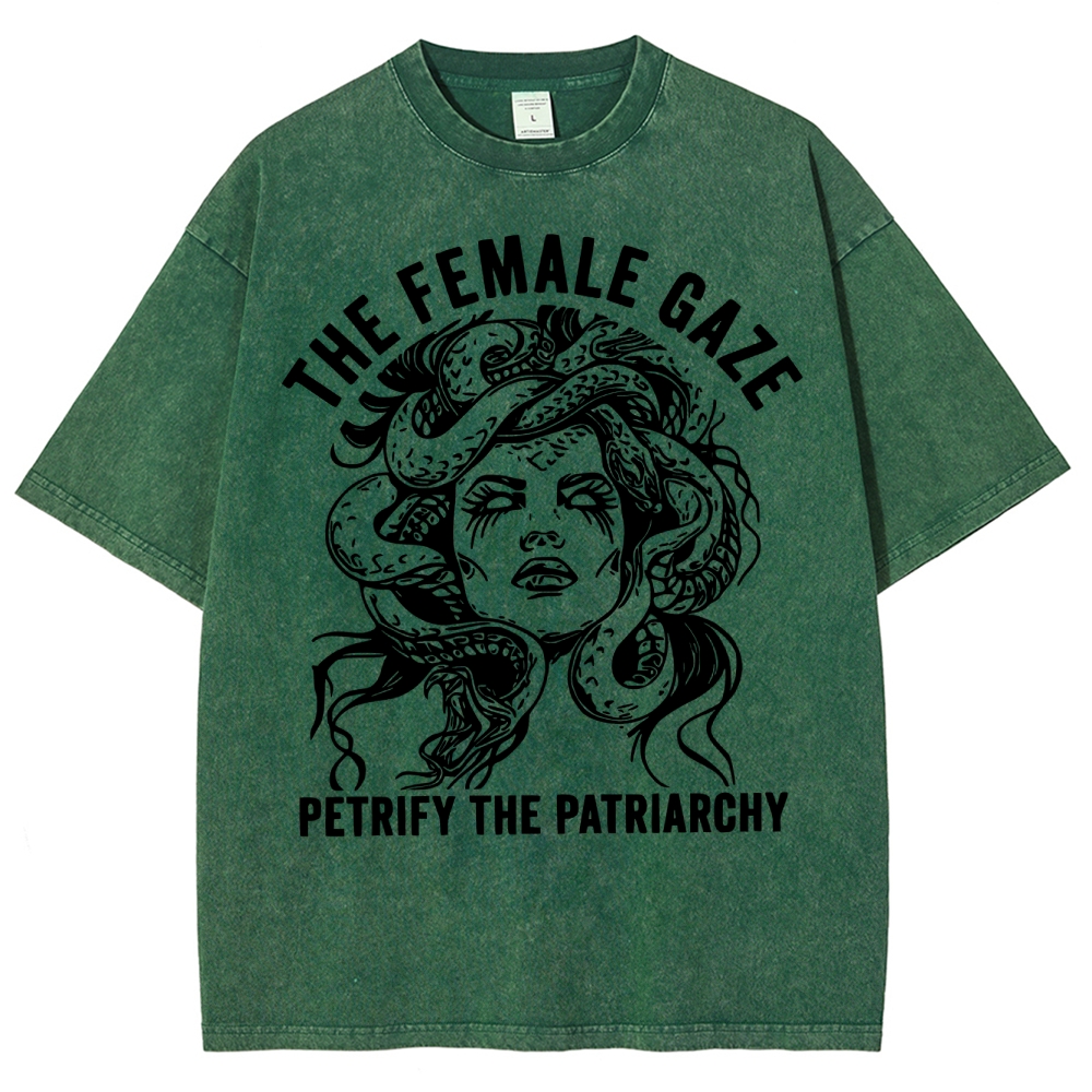 "The Female Gaze" Medusa Washed T-Shirt