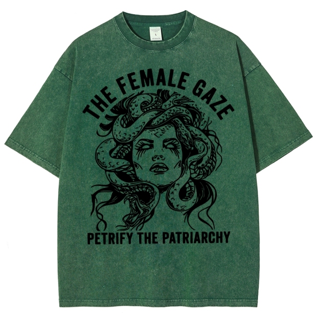 "The Female Gaze" Medusa Washed T-Shirt