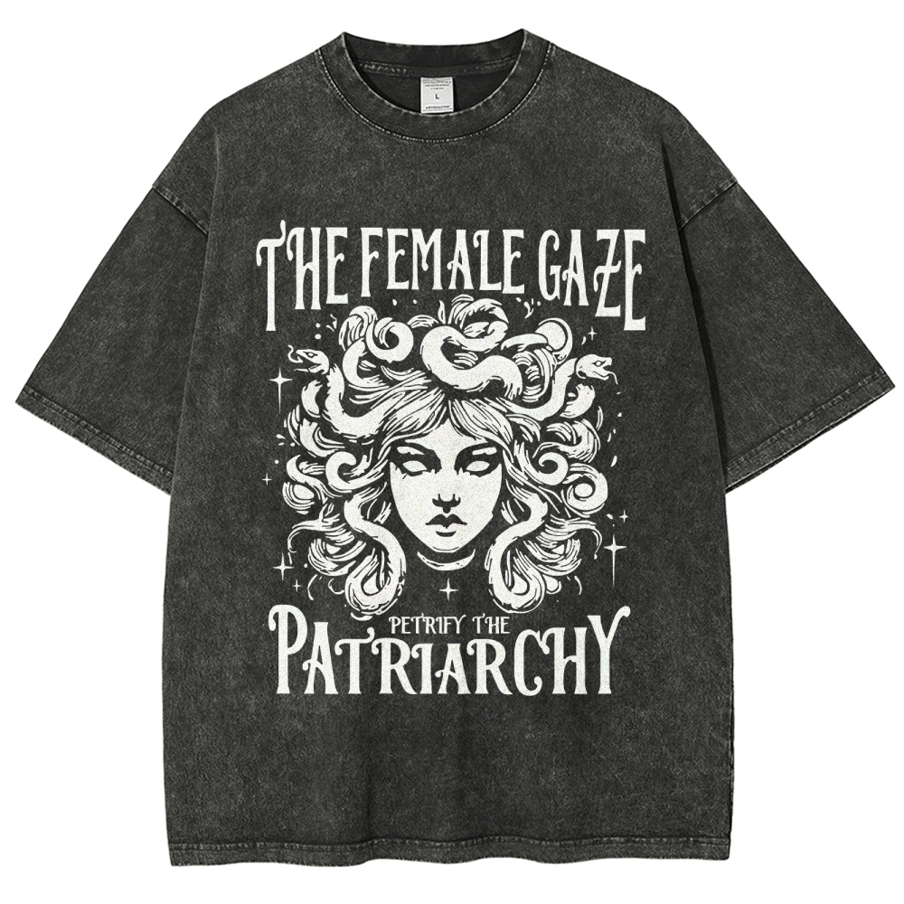 "The Female Gaze" Medusa Washed T-Shirt