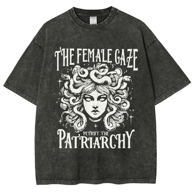 "The Female Gaze" Medusa Washed T-Shirt