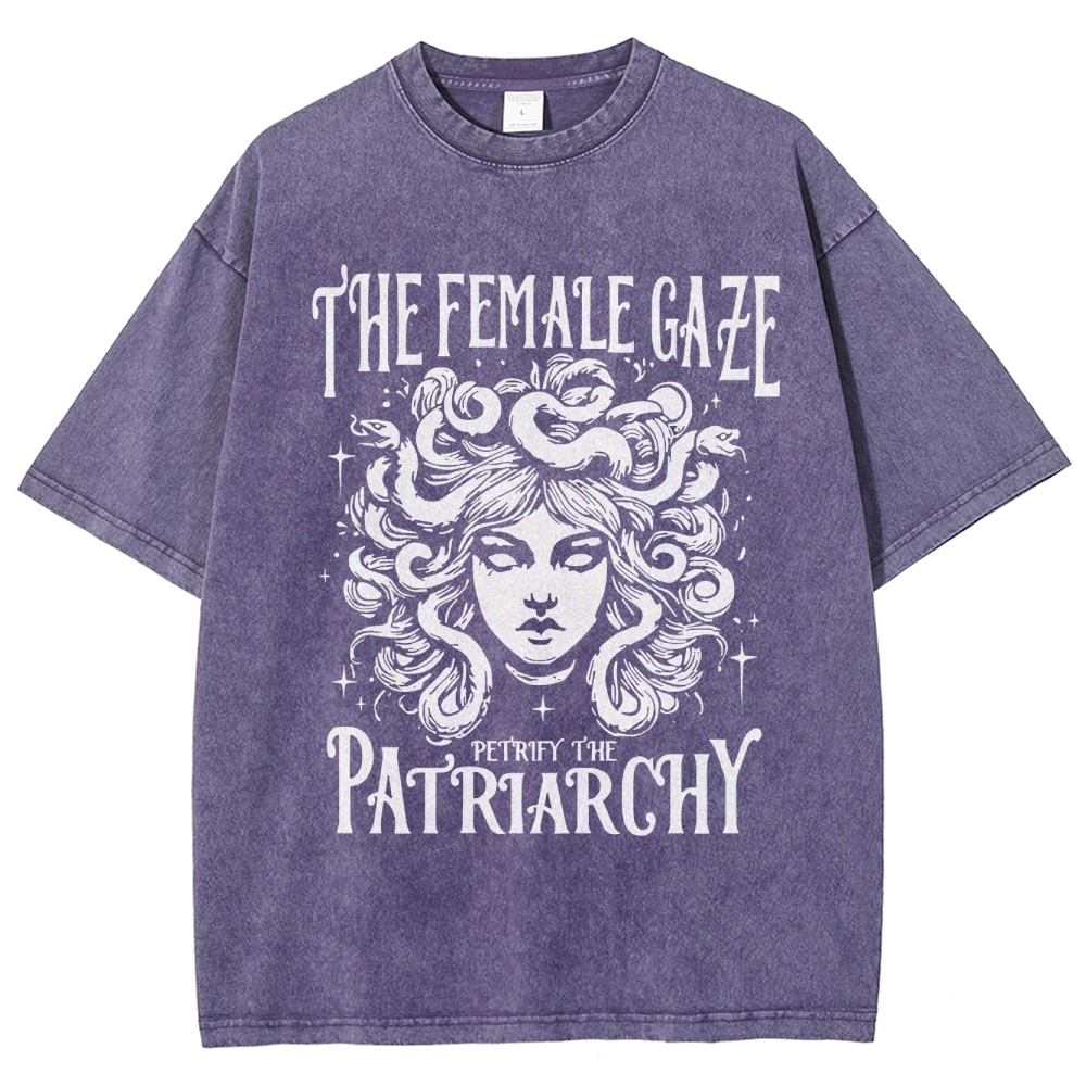 "The Female Gaze" Medusa Washed T-Shirt