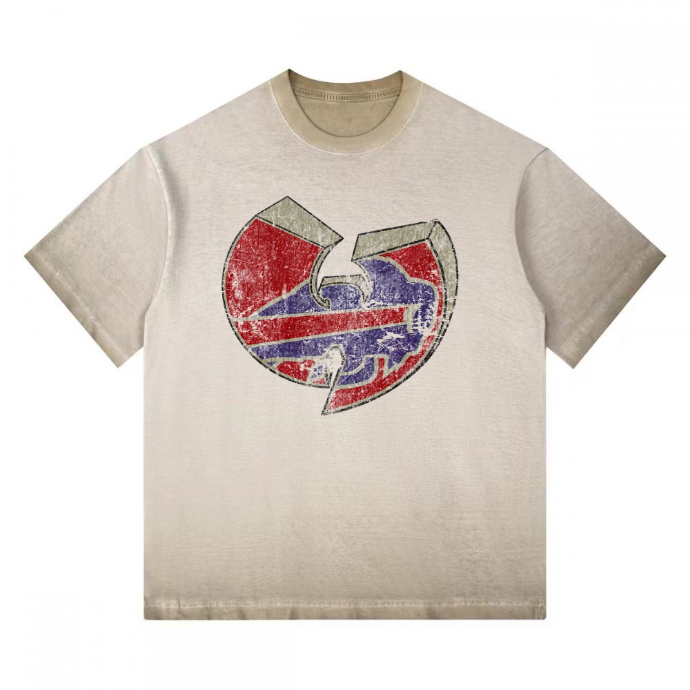 Wu-Tang Clan Vintage Washed Team Logo Gradient Washed T-shirt