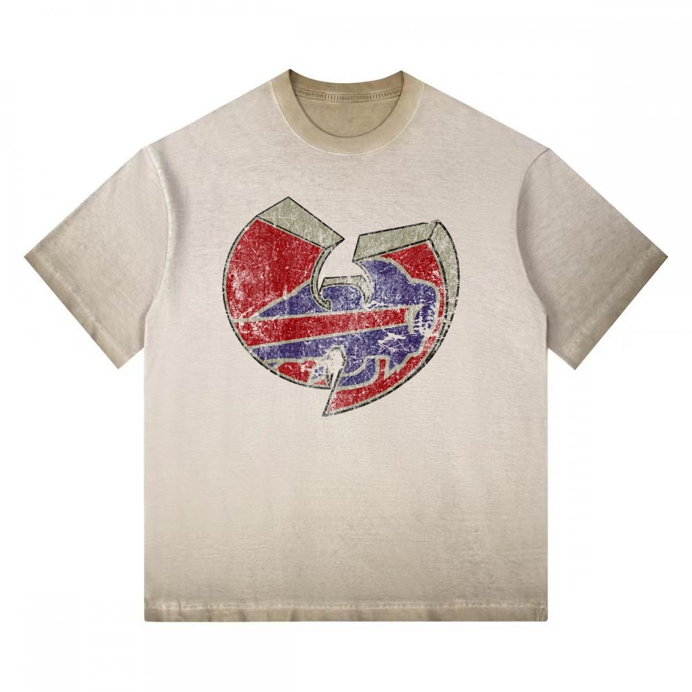 Wu-Tang Clan Vintage Washed Team Logo Gradient Washed T-shirt