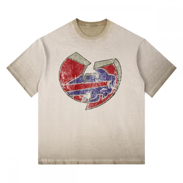 Wu-Tang Clan Vintage Washed Team Logo Gradient Washed T-shirt