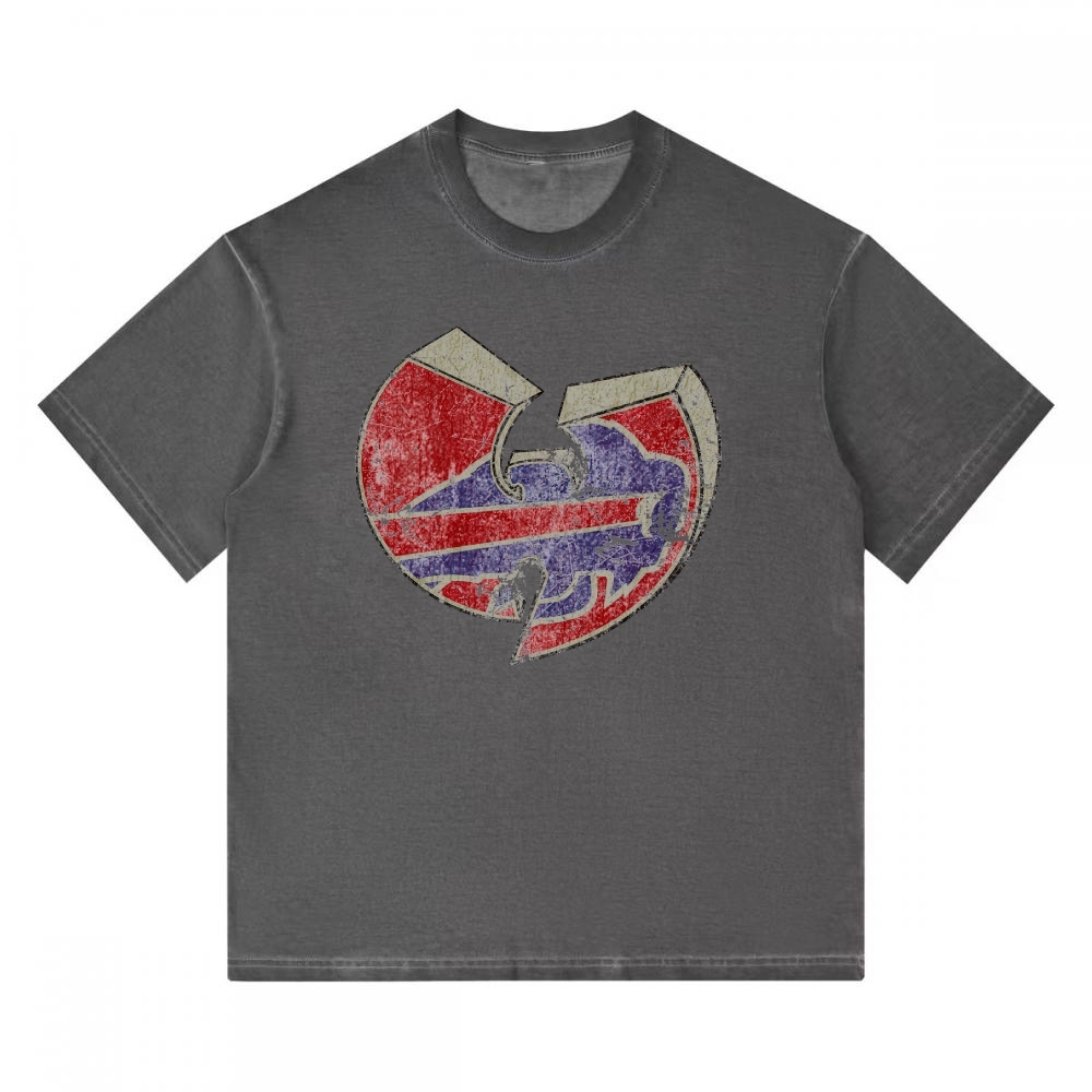Wu-Tang Clan Vintage Washed Team Logo Gradient Washed T-shirt