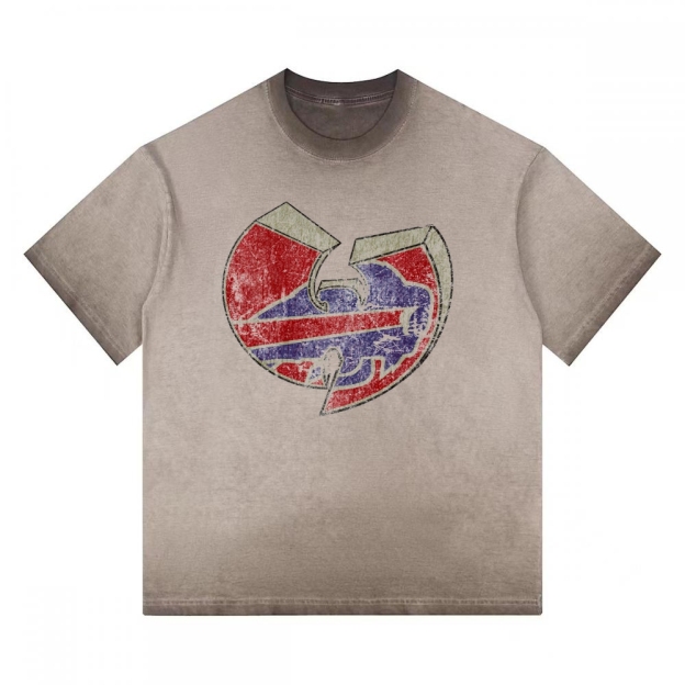 Wu-Tang Clan Vintage Washed Team Logo Gradient Washed T-shirt