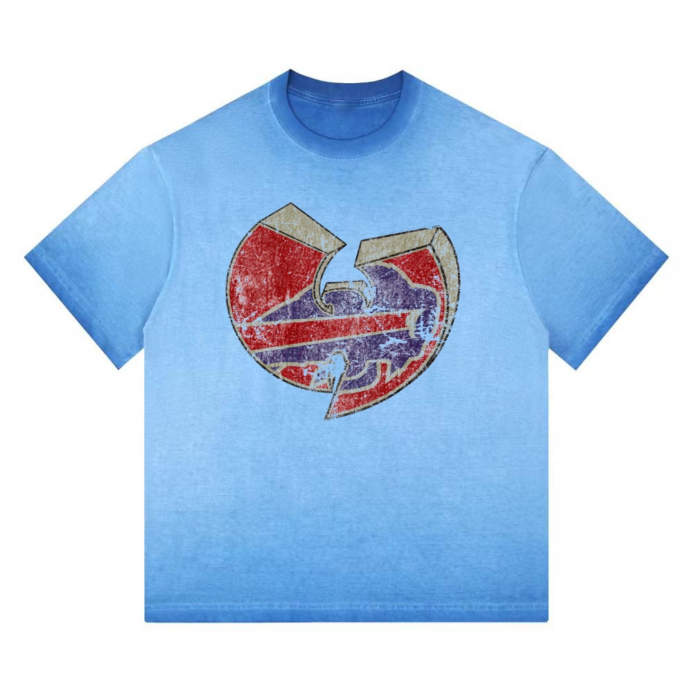 Wu-Tang Clan Vintage Washed Team Logo Gradient Washed T-shirt