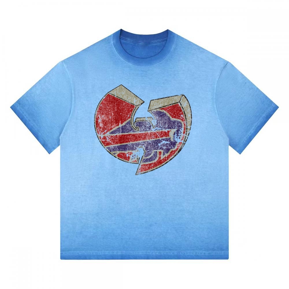 Wu-Tang Clan Vintage Washed Team Logo Gradient Washed T-shirt