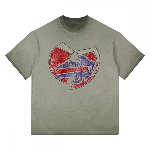 Wu-Tang Clan Vintage Washed Team Logo Gradient Washed T-shirt