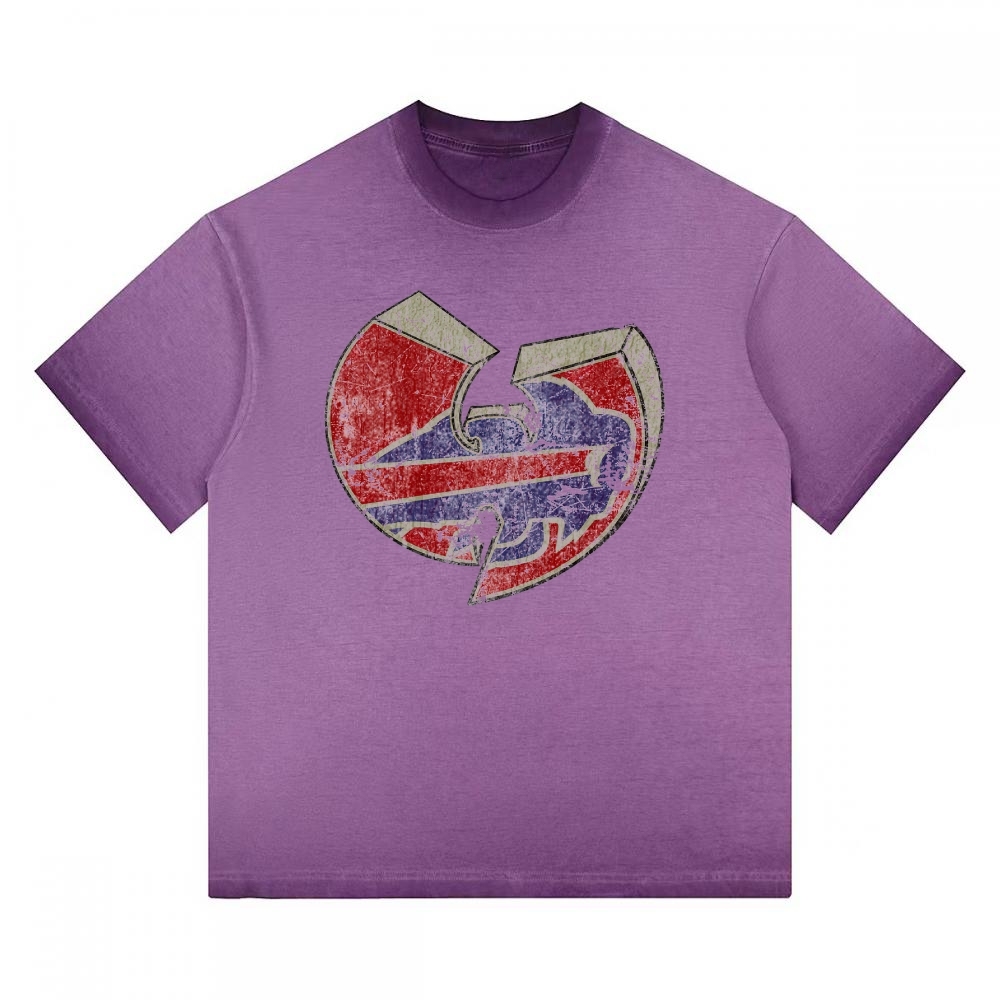 Wu-Tang Clan Vintage Washed Team Logo Gradient Washed T-shirt