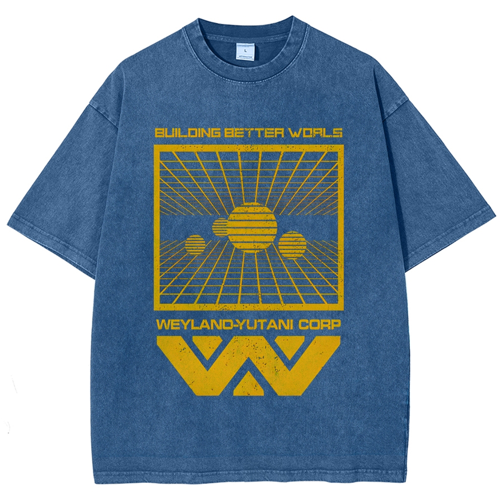 Weyland-Yutani Corp Retro Sci-Fi Washed T-Shirt