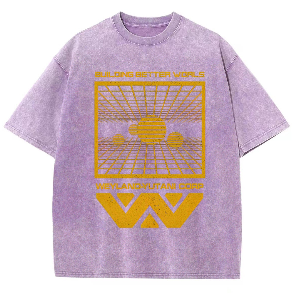 Weyland-Yutani Corp Retro Sci-Fi Washed T-Shirt
