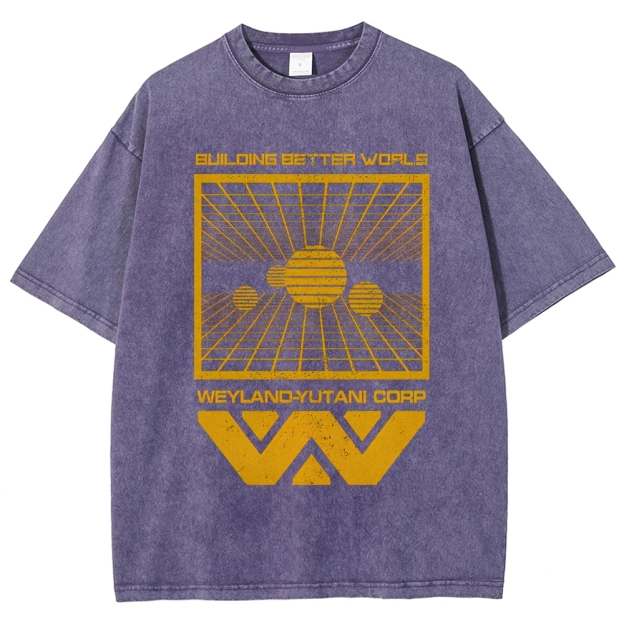 Weyland-Yutani Corp Retro Sci-Fi Washed T-Shirt