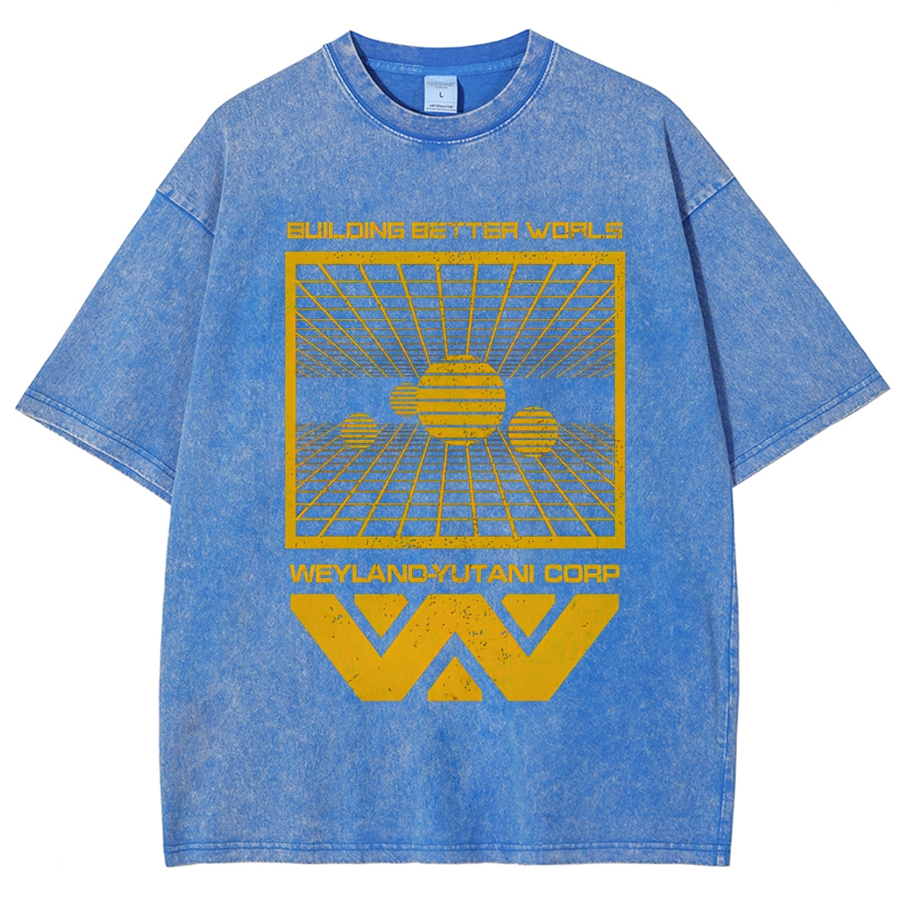 Weyland-Yutani Corp Retro Sci-Fi Washed T-Shirt