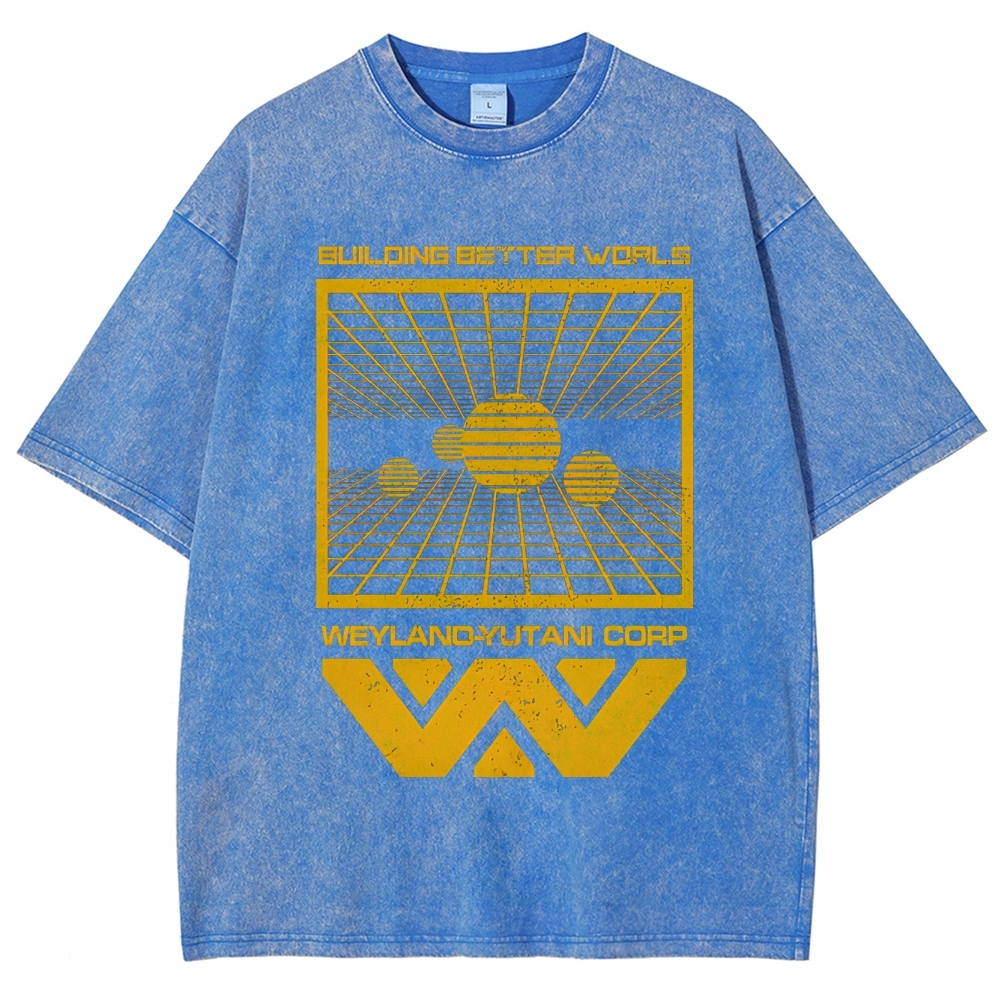 Weyland-Yutani Corp Retro Sci-Fi Washed T-Shirt