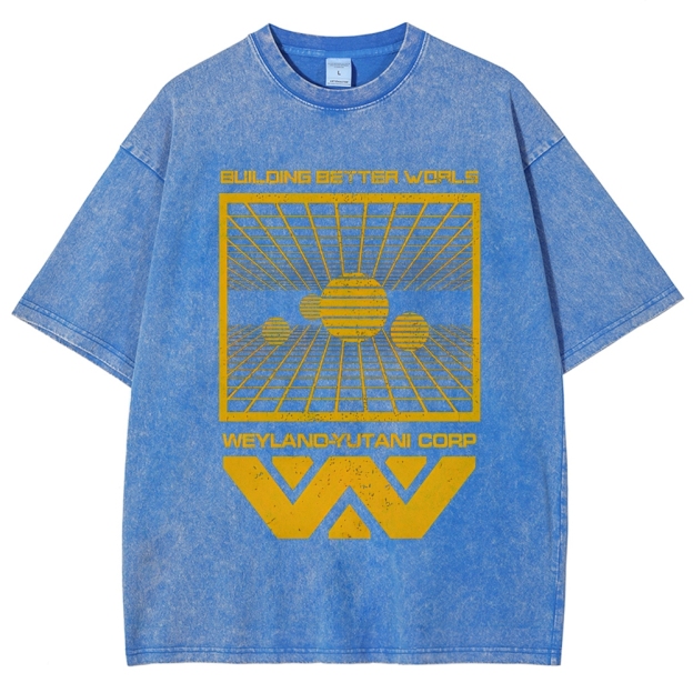 Weyland-Yutani Corp Retro Sci-Fi Washed T-Shirt