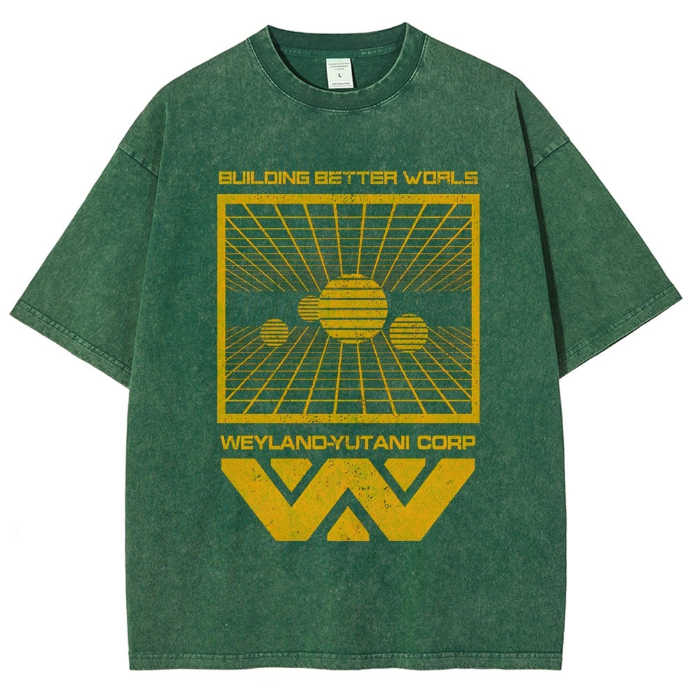 Weyland-Yutani Corp Retro Sci-Fi Washed T-Shirt