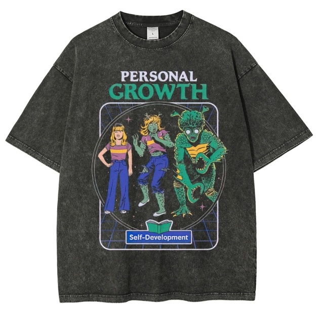 "Personal Growth" Monster Transformation Washed T-Shirt