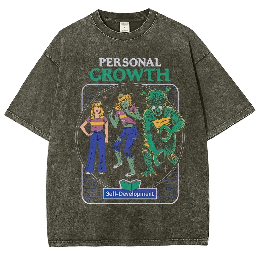 "Personal Growth" Monster Transformation Washed T-Shirt