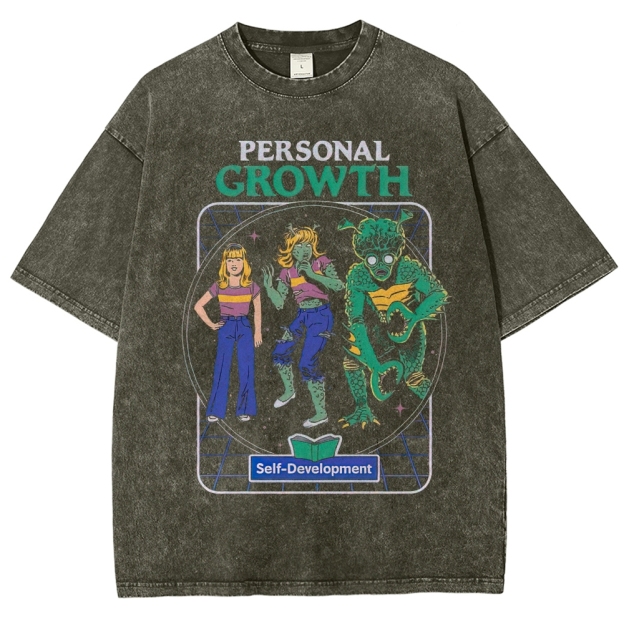 "Personal Growth" Monster Transformation Washed T-Shirt