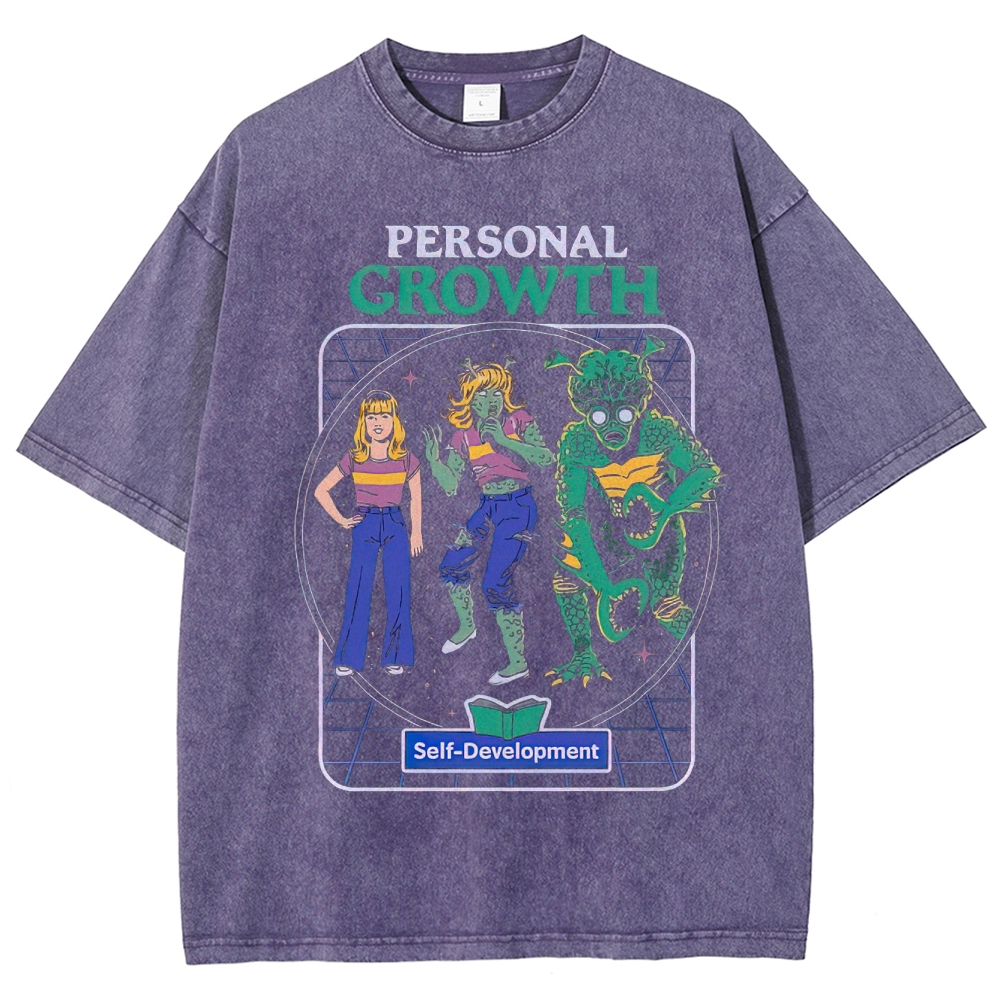 "Personal Growth" Monster Transformation Washed T-Shirt