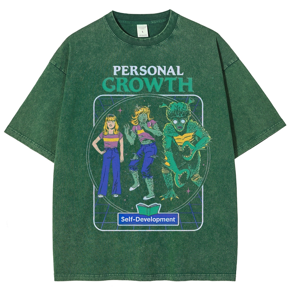 "Personal Growth" Monster Transformation Washed T-Shirt