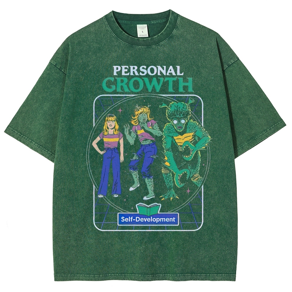 "Personal Growth" Monster Transformation Washed T-Shirt