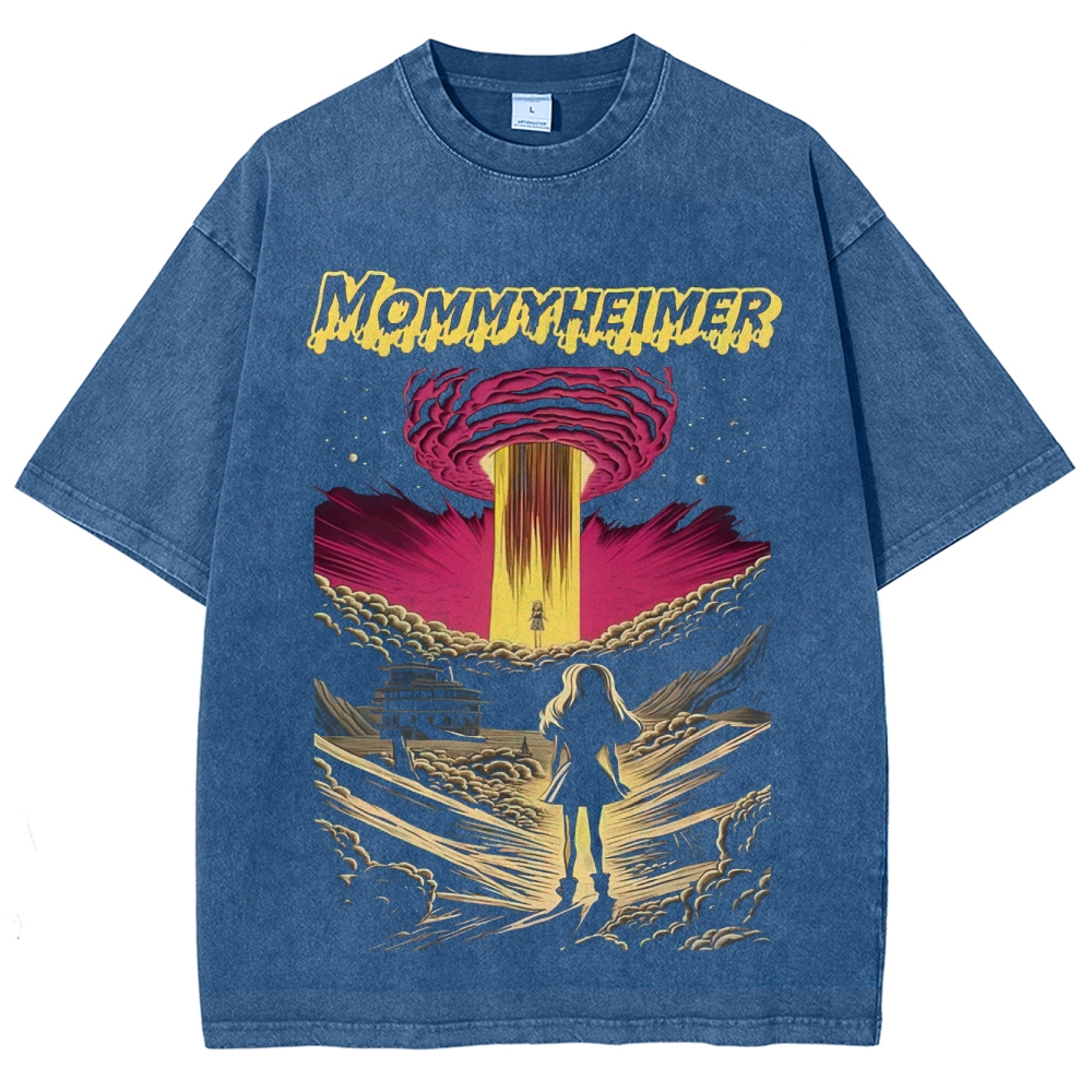 "Mommyheimer" Barbenheimer Parody Washed T-Shirt