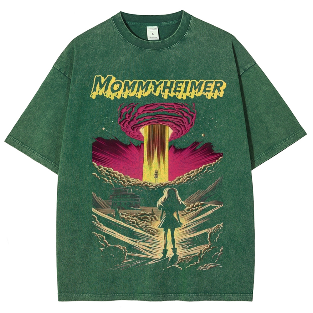 "Mommyheimer" Barbenheimer Parody Washed T-Shirt