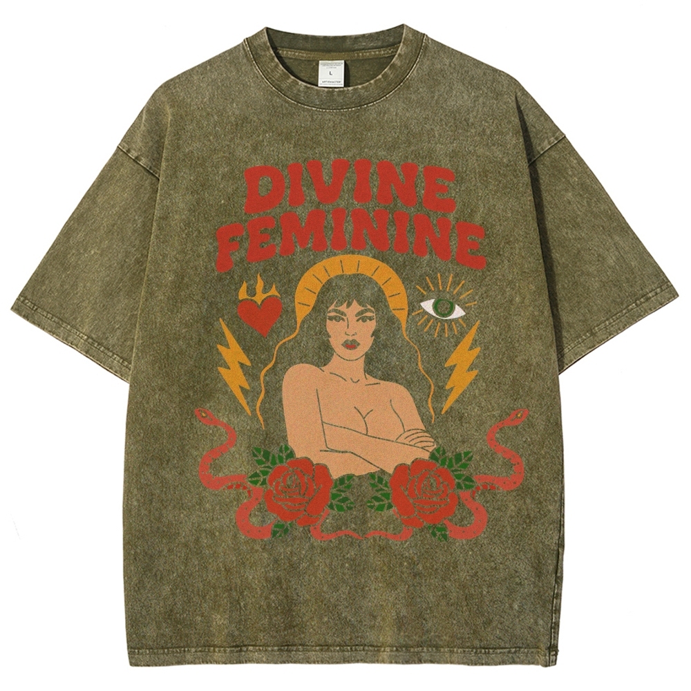 "Divine Feminine" Washed T-Shirt