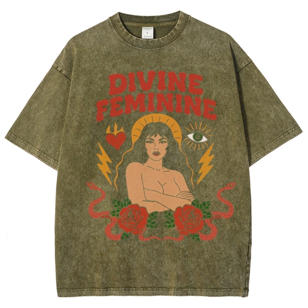 "Divine Feminine" Washed T-Shirt