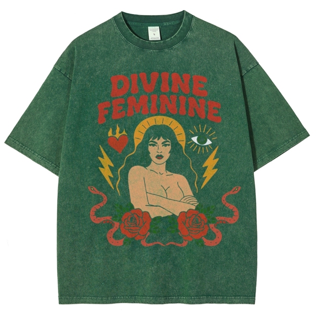 "Divine Feminine" Washed T-Shirt