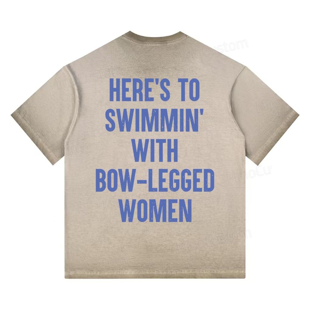 "Amity Island Welcomes You" Shark Gradient Washed T-shirt 