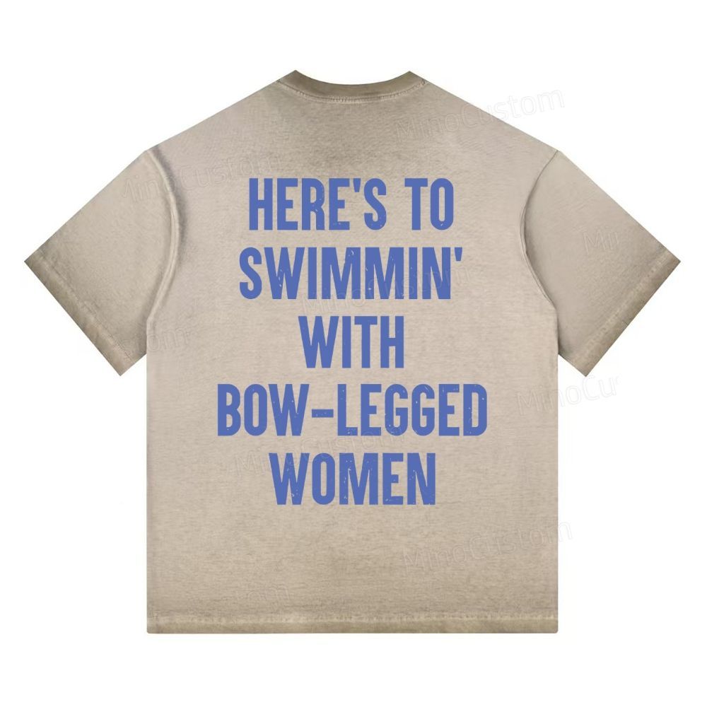 "Amity Island Welcomes You" Shark Gradient Washed T-shirt 