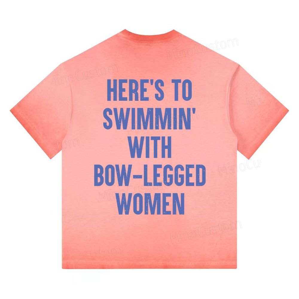 "Amity Island Welcomes You" Shark Gradient Washed T-shirt 