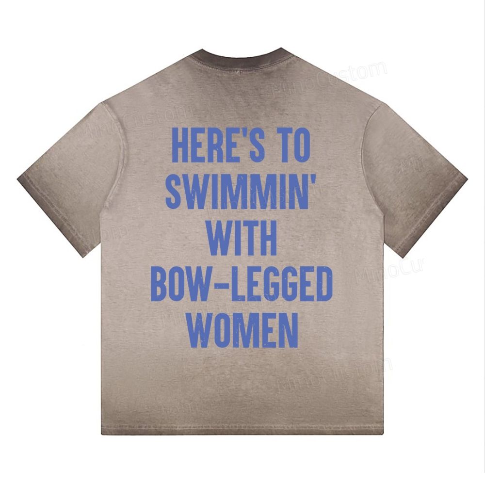 "Amity Island Welcomes You" Shark Gradient Washed T-shirt 